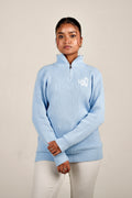Thulir Quarter-Zip Light Blue