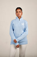 Thulir Quarter-Zip Light Blue